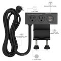 Clamp Mount Power Outlet Strip B